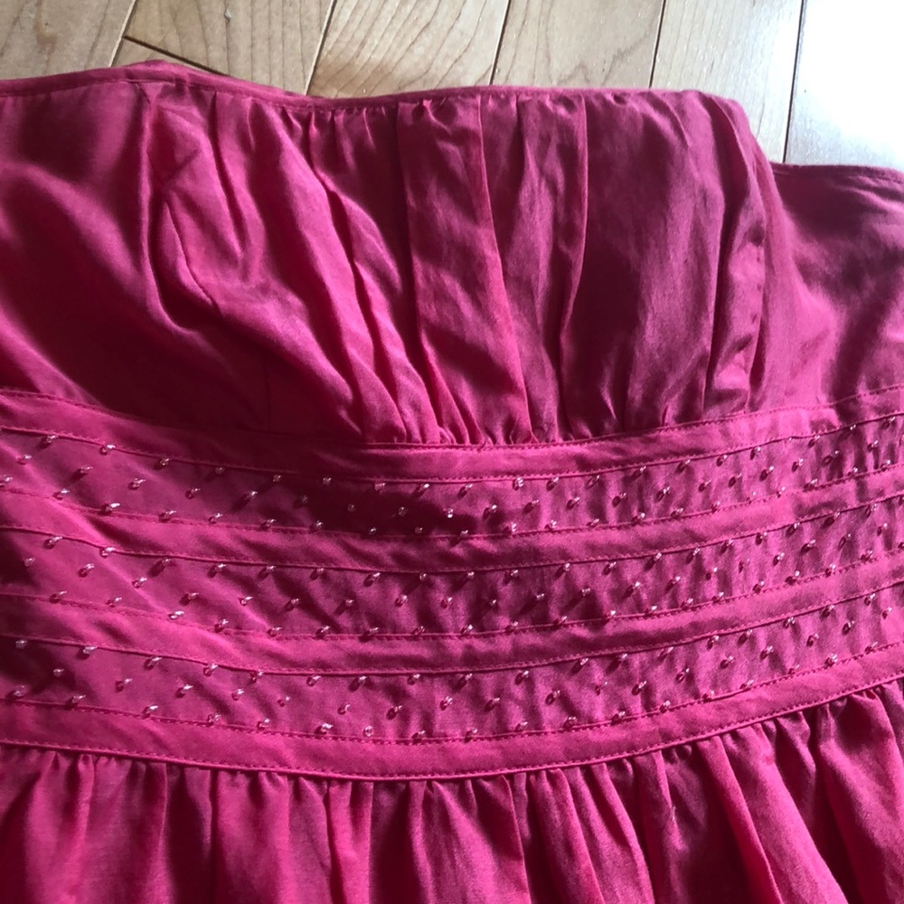 Silk Blend Beaded Strapless Lilly Pulitzer Dress - Picture 2 of 5